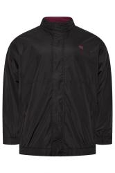 D555 Big & Tall Black Showerproof Fleece Lined Jacket | BadRhino 4