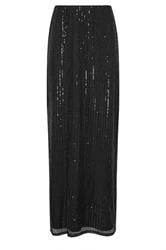 LTS Tall Black Sequin Maxi Skirt | Long Tall Sally 1