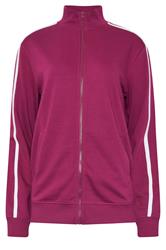 LTS Tall Red Jersey Funnel Zip Sweatshirt | Long Tall Sally 8