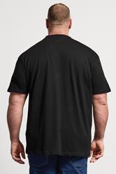 BadRhino Big & Tall Black Distressed Graphic T-Shirt | BadRhino 2