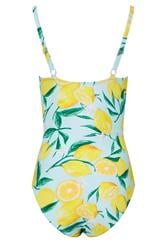 LTS Tall Women's Light Blue Lemon Print Swimsuit | Long Tall Sally 7