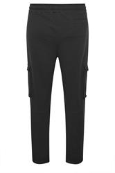 STUDIO A Big & Tall Black Cargo Joggers | BadRhino 3