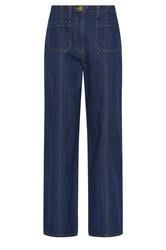 LTS Tall Blue Seam Front Pocket Wide Leg Jeans | Long Tall Sally 6