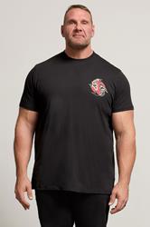 BadRhino Big & Tall Black Japanese Koi Graphic T-Shirt | BadRhino 1