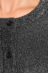 LTS Tall Black Metallic Crew Neck Cardigan | Long Tall Sally 4