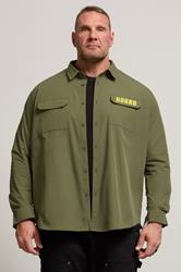 BadRhino Big & Tall Khaki Green Military Ripstop Shirt | BadRhino 3