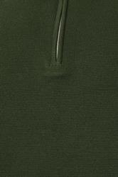 BadRhino Big & Tall Dark Green Milano Quarter Zip Jumper | BadRhino 7