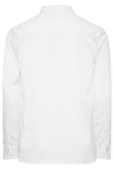 BadRhino Big & Tall Premium White Long Sleeve Oxford Cotton Shirt | BadRhino 5