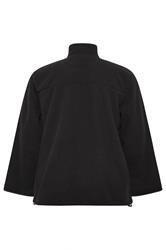 D555 Big & Tall Black Zip Through Fleece Jacket | BadRhino 4