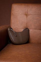 Brown Stud Detail Cross Body Bag | Yours Clothing 1