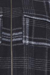 BadRhino Big & Tall Blue Check Print Zip Through Overshirt | BadRhino 7