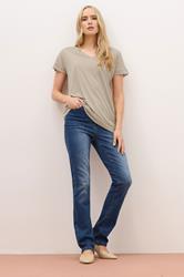 LTS PREMIUM Tall 2 PACK Khaki Green & Stone Brown V-Neck Modal T-Shirts | Long Tall Sally 3