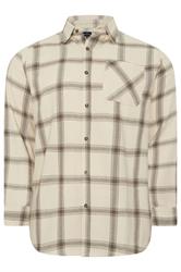 BadRhino Big & Tall Brown Checked Long Sleeve Shirt | BadRhino 6