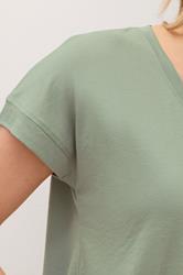LTS PREMIUM Tall Sage Green V-Neck Modal T-Shirts | Long Tall Sally 4