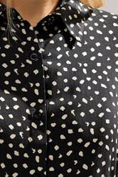 LTS Tall Black Spot Balloon Sleeve Shirt | Long Tall Sally 4
