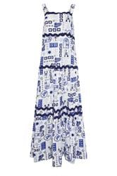 LTS Tall Blue Postcard Print Maxi Dress