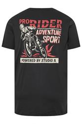 STUDIO A Big & Tall Grey Pro Rider Graphic T-Shirt | BadRhino 5