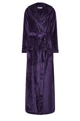 LTS Tall Purple Shawl Collar Maxi Dressing Gown | Long Tall Sally 5