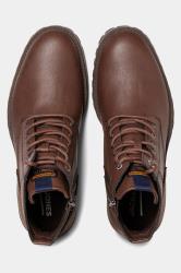 JACK & JONES Big & Tall Brown Faux Leather Boots | BadRhino 4