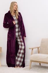 LTS Tall Ivory White & Red Cotton Check Pyjama Set | Long Tall Sally 4