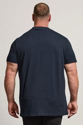 BadRhino Big & Tall Navy Blue 5 Pack Extra Long T-Shirts | BadRhino 4