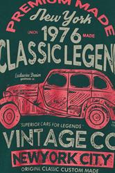 KAM Big & Tall Green Classic Legends Print T-Shirt | BadRhino 5
