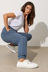 LTS Tall Denim Blue Cuffed Joggers | Long Tall Sally 1