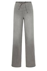 LTS Tall Women's Grey Pull On Wide Leg Jeans | Long Tall Sally 1