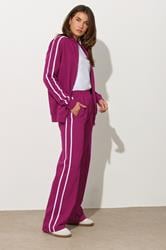 LTS Tall Red Jersey Funnel Zip Sweatshirt | Long Tall Sally 4