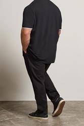 BadRhino Black Elasticated Waist Chinos | BadRhino 4