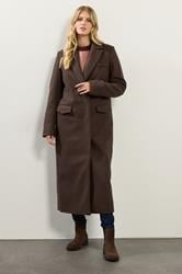 LTS Tall Chocolate Brown Longline Maxi Coat | Long Tall Sally 3