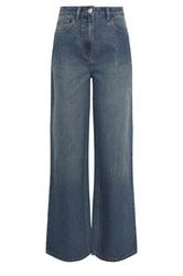LTS Tall Blue Diamante Embellished Wide Leg Jeans | Long Tall Sally 6
