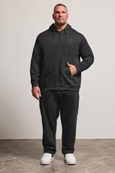 BadRhino Big & Tall 2 PACK Black Zip Through Essential Hoodie | BadRhino 3