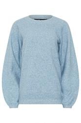 LTS Tall Light Blue Knit Balloon Sleeve Jumper | Long Tall Sally 5