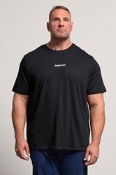 JACK & JONES Big & Tall Black Crew Neck Graphic T-Shirt 1