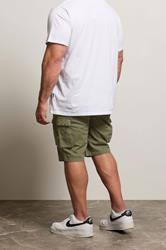 BadRhino Khaki Green Stretch Cargo Shorts | BadRhino 3