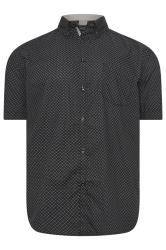 KAM Big & Tall Black Diamond Print Shirt | BadRhino 3