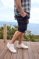 BadRhino Navy Blue Stretch Cargo Shorts | BadRhino 1