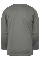 IronRhino Big & Tall Grey Performance Long Sleeve T-Shirt | BadRhino 6