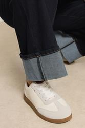 LTS Tall Dark Blue Turn Up Wide Leg Jeans | Long Tall Sally 5