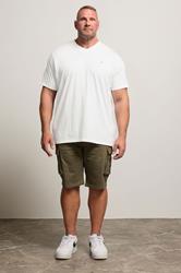 BadRhino Big & Tall White V-Neck T-Shirt | BadRhino 2
