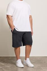 KAM Big & Tall Navy Blue Interlock Shorts | BadRhino 3