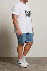 JACK & JONES Big & Tall 2 Pack Blue & Black Tony Shorts | BadRhino 2