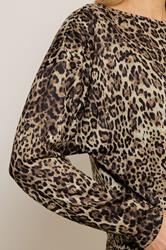 LTS Tall Brown Animal Print Batwing Top | Long Tall Sally 4