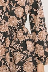 LTS Tall Brown Floral Belted Maxi Dress | Long Tall Sally 6