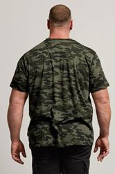 BadRhino Green Camo Print Crew Neck T-Shirt | BadRhino 4