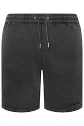 BadRhino Big & Tall Black Sun Bleached Jogger Shorts