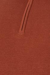 BadRhino Big & Tall Henna Red Milano Quarter Zip Jumper | BadRhino 7