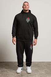 BadRhino Big & Tall Black Worldwide Print Joggers | BadRhino 2