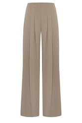 LTS Tall Mocha Brown Pleated Palazzo Wide Leg Trousers